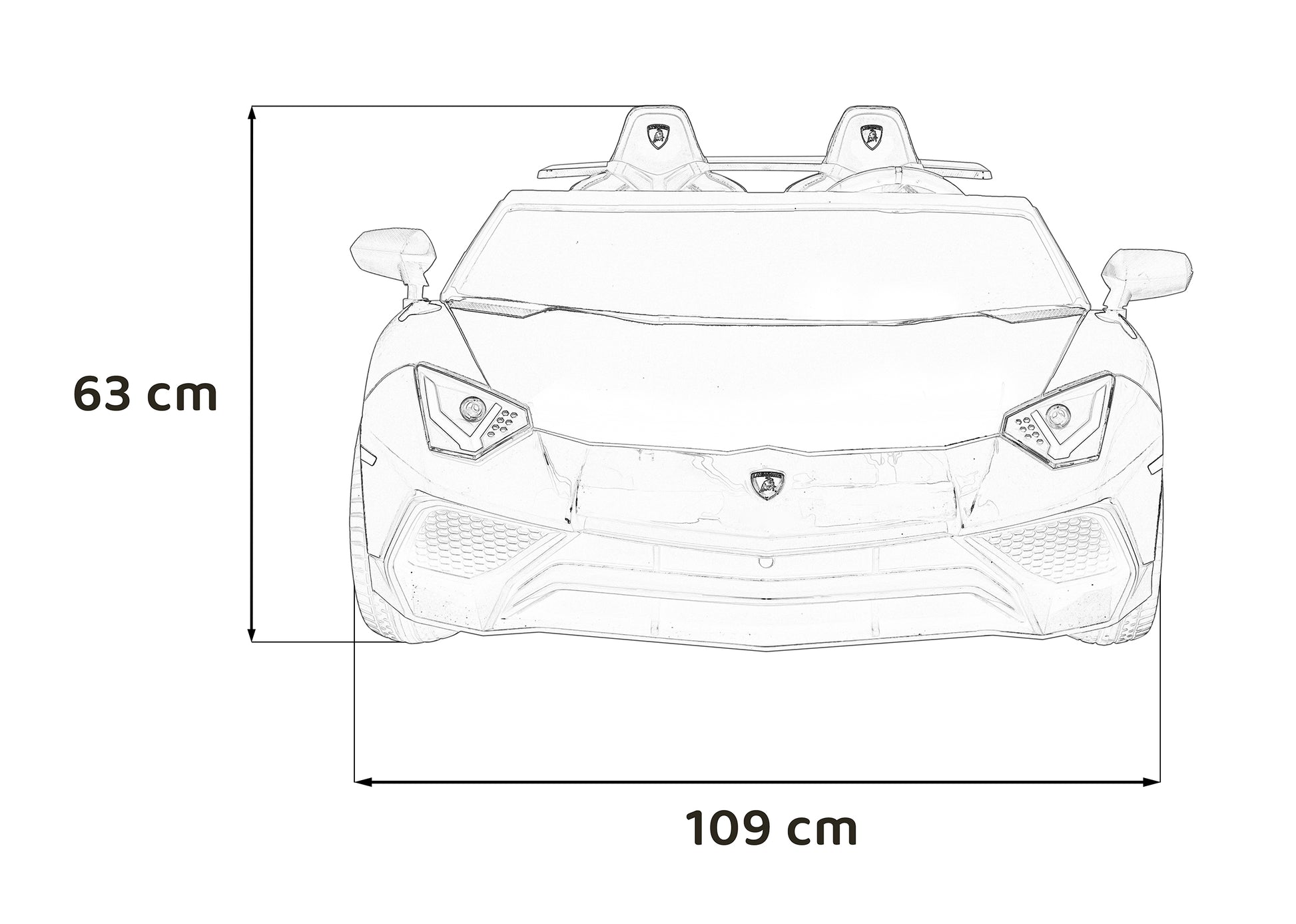 Licencirani auto na akumulator Lamborghini Aventador SV STRONG - dvosjed - sivi