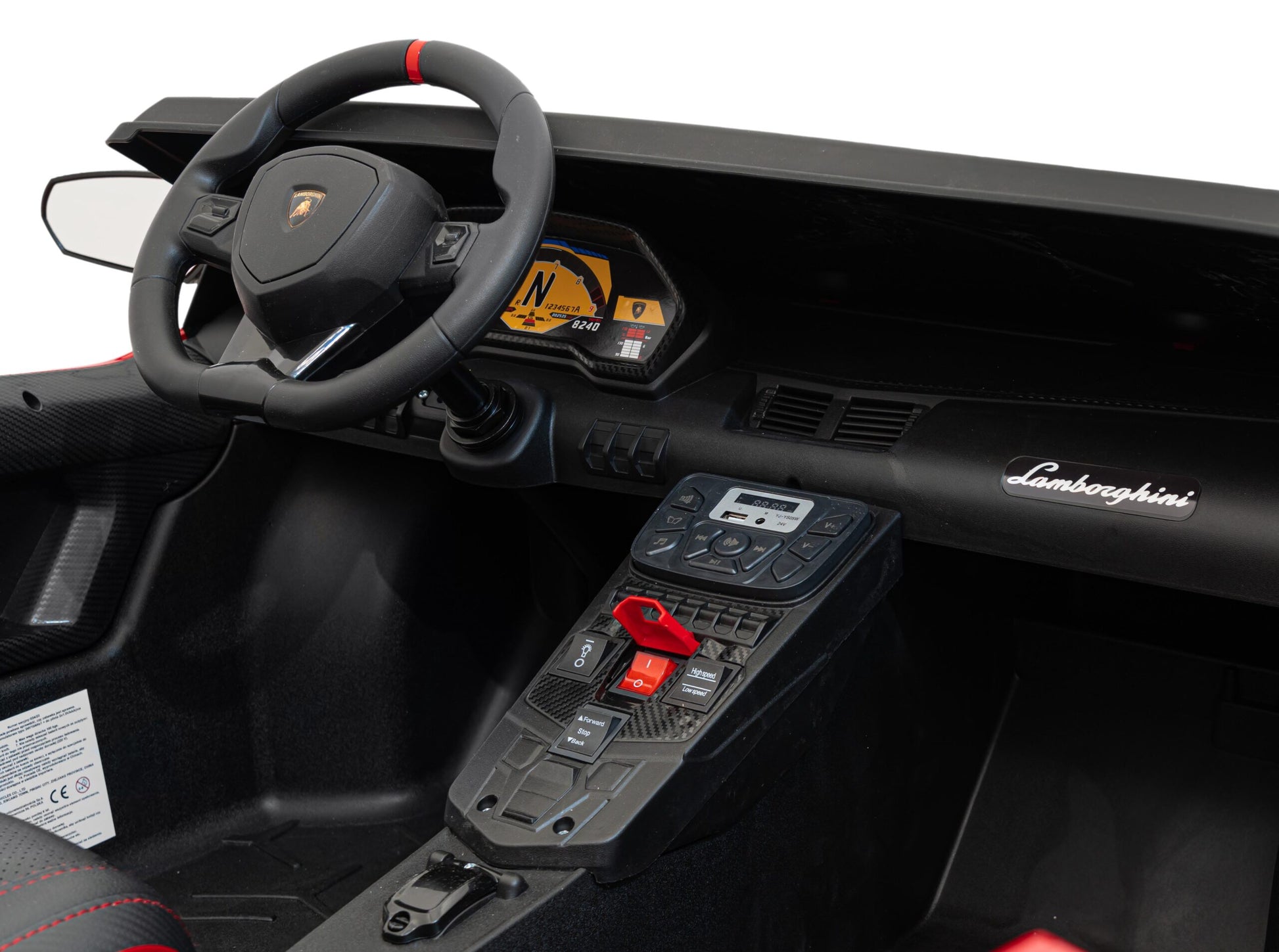 Licencirani auto na akumulator Lamborghini Aventador SV STRONG - dvosjed - crveni