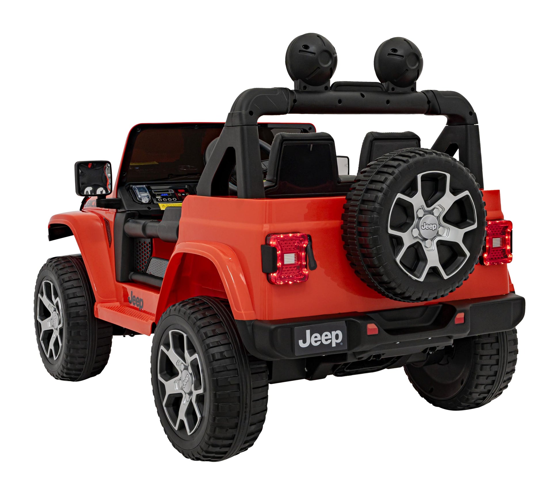 Licencirani auto na akumulator Jeep Wrangler Rubicon 4x4 - narančasti