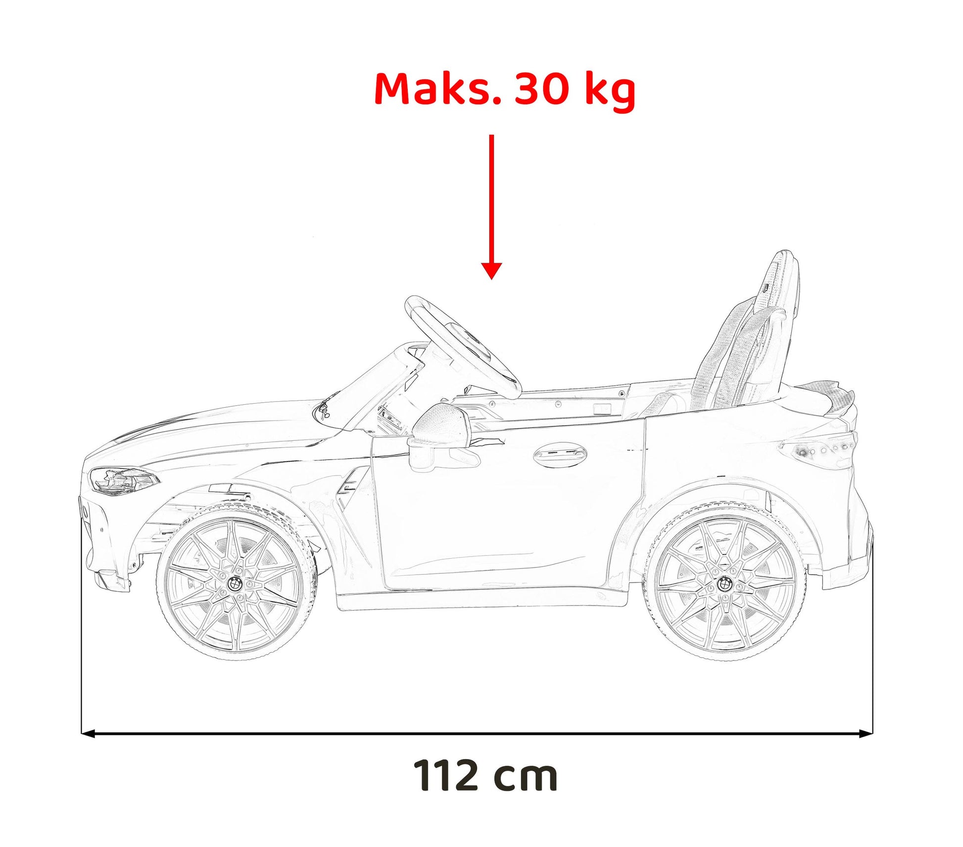 Licencirani auto na akumulator BMW M4 - bijeli