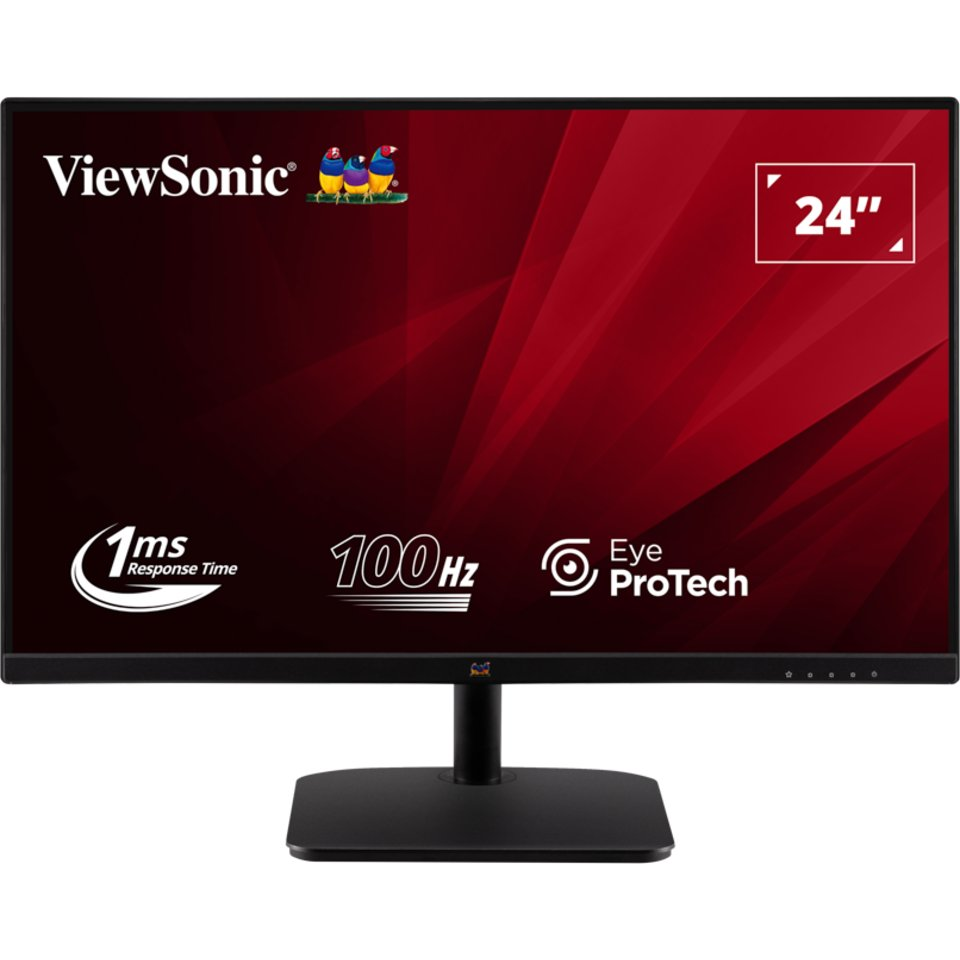 Viewsonic VA2432-H-2 računalni monitor 61 cm (24") 1920 x 1080 pikseli Full HD LED Crno