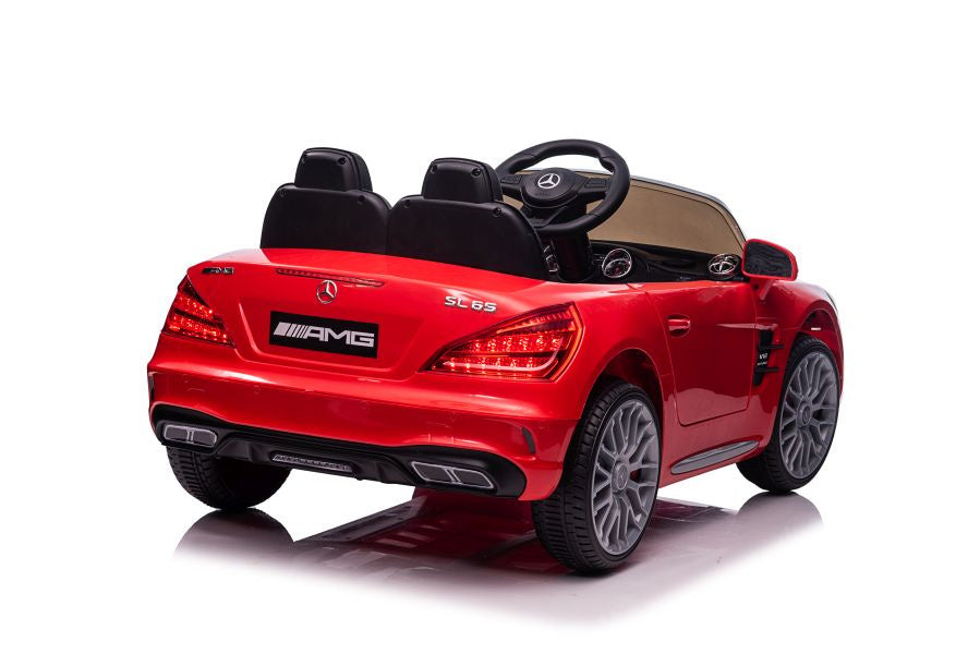 Licencirani auto na akumulator Mercedes SL65 S LCD - crveni/lakirani