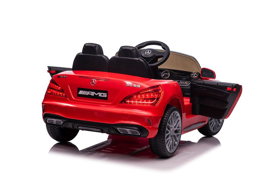Licencirani auto na akumulator Mercedes SL65 S LCD - crveni/lakirani