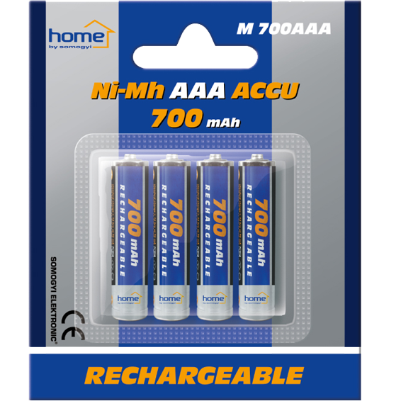 home Baterija punjiva AAA, 700mAh, blister 4 kom - M 700AAA