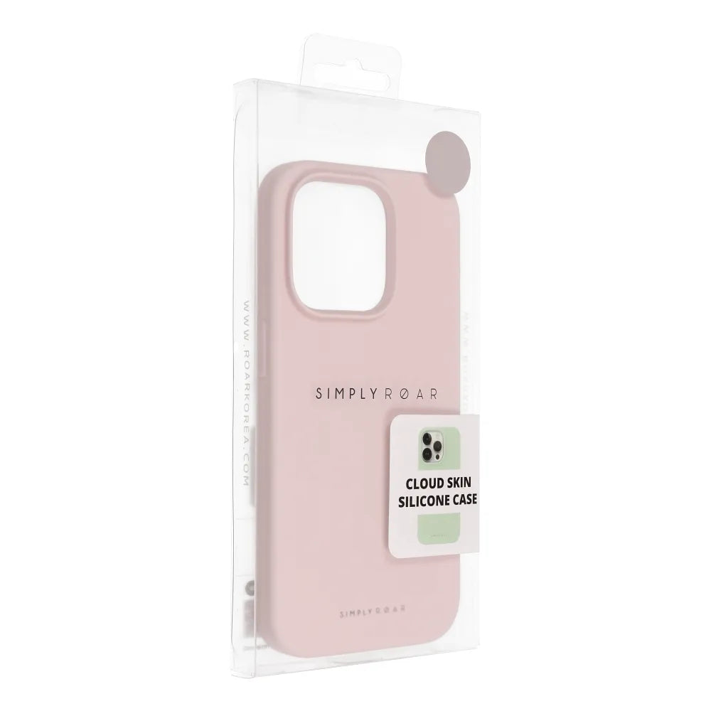 Roar Cloud-Skin maska pro iPhone 12 Pro světle růžová