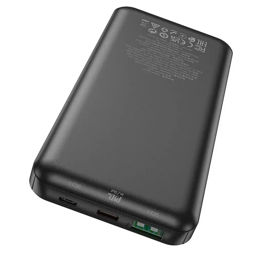 HOCO power bank 10000mAh PD QC3.0 3A 20W J102 crni