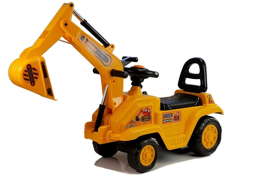 Dječja guralica Excavator arm - žuta