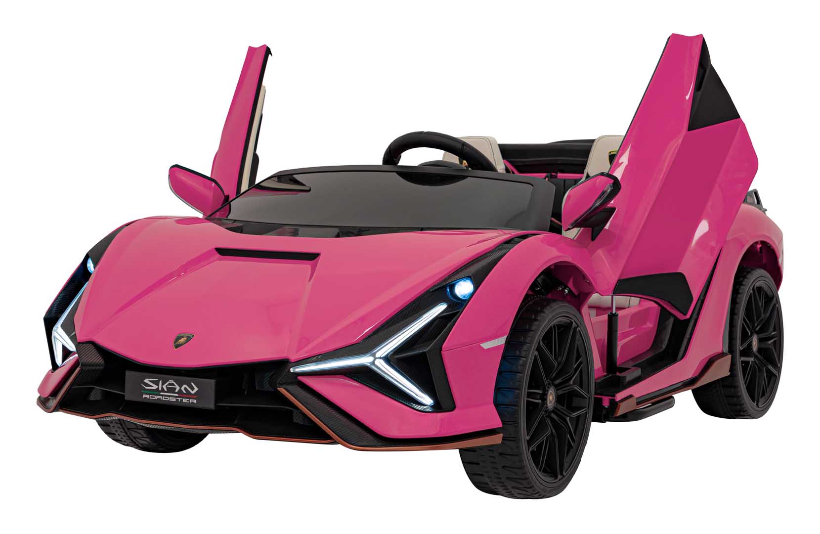 Licencirani auto na akumumulator Lamborghini SIAN 4x100W - dvosjed - rozi