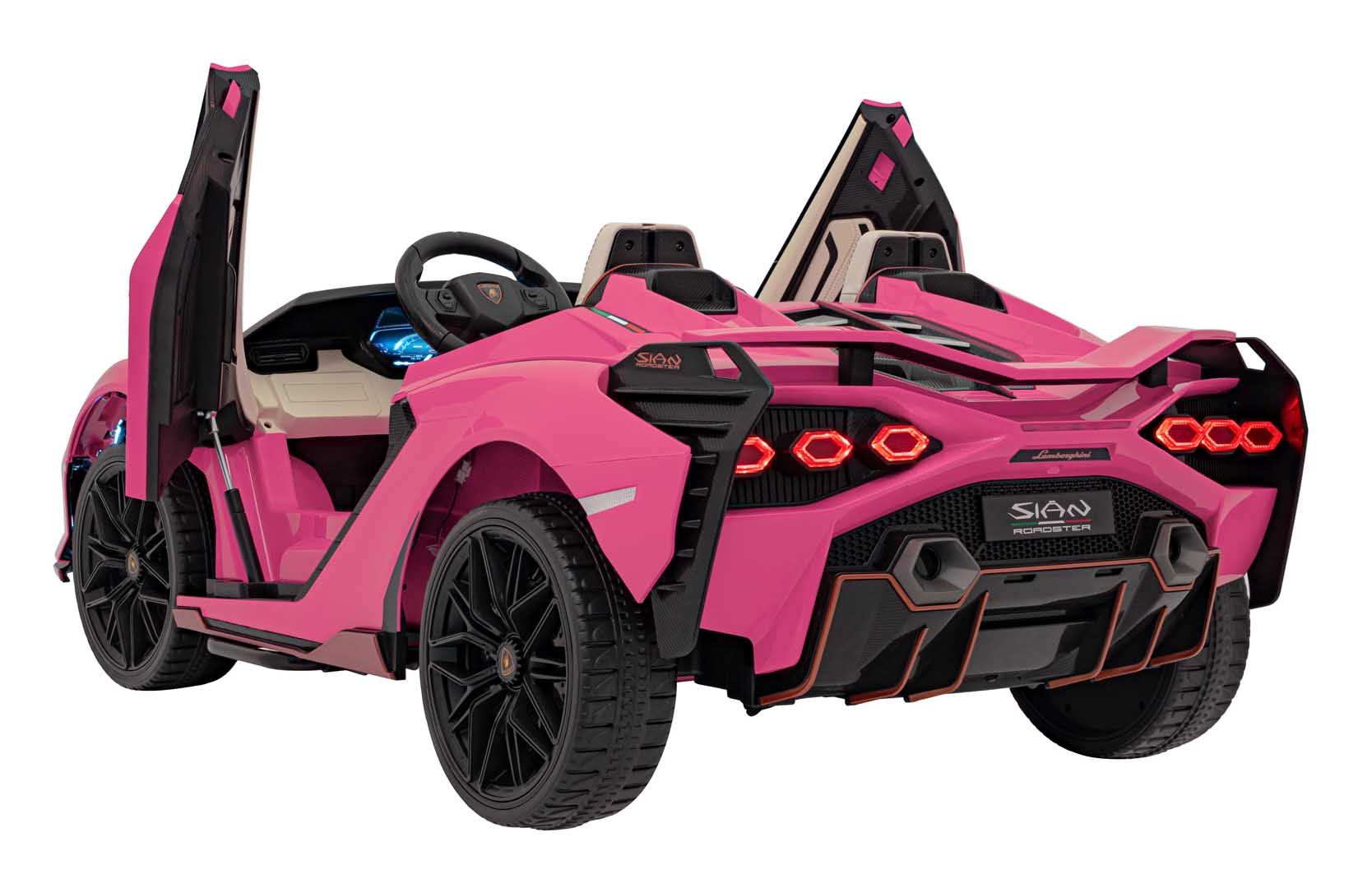 Licencirani auto na akumumulator Lamborghini SIAN 4x100W - dvosjed - rozi
