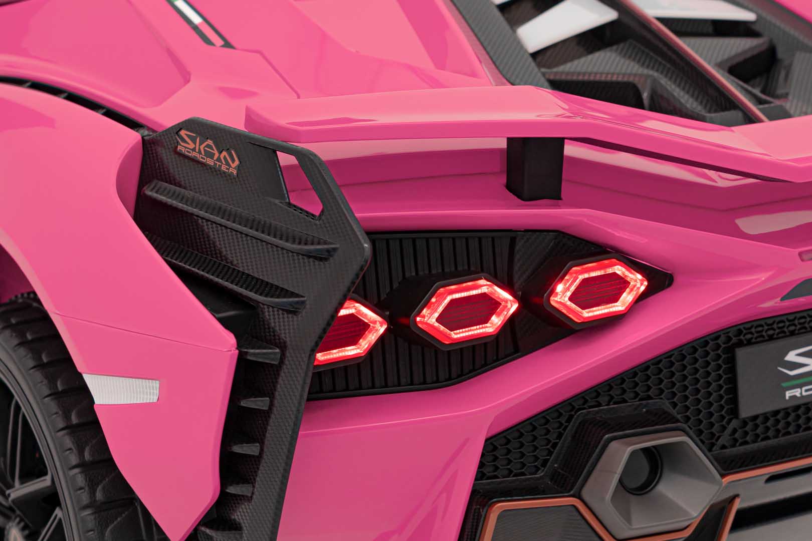 Licencirani auto na akumumulator Lamborghini SIAN 4x100W - dvosjed - rozi