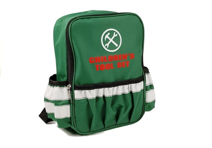 Dječji set alata s aku bušilicom i ruksakom Craft - zelena