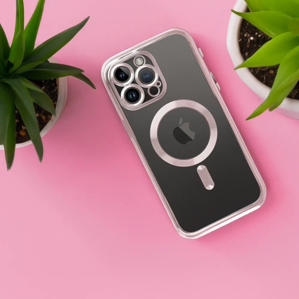 Electro Mag kryt na iPhone 12 PRO růžovo zlatý