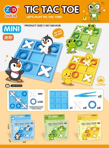 Penguin Tic-Tac-Toe Logic Game