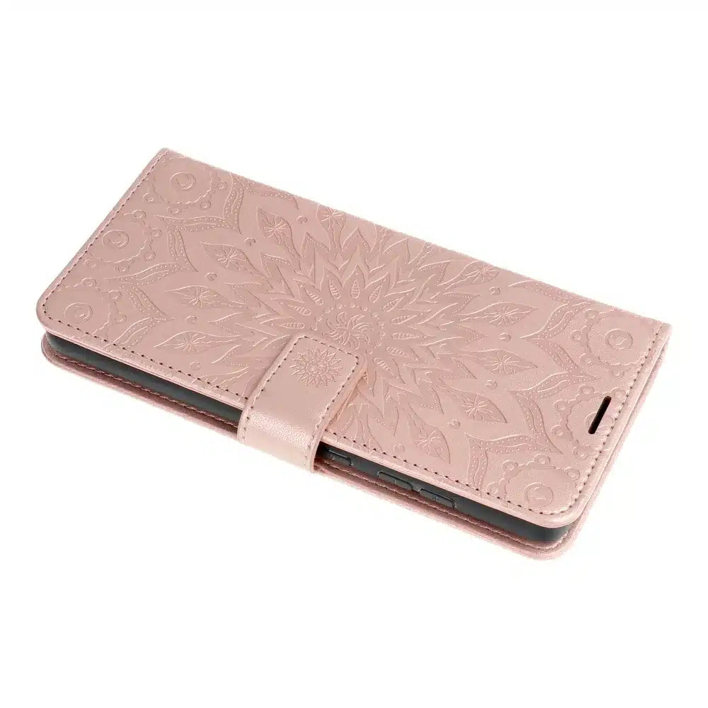 MEZZO knížkové pouzdro pro SAMSUNG GALAXY A54 5G mandala rose gold