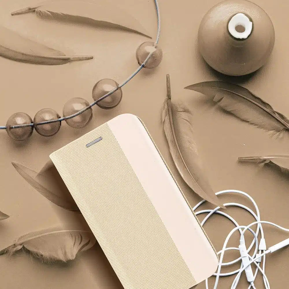 SENSITIVE Book flipové pouzdro pro SAMSUNG GALAXY A13 5G / A04S zlaté