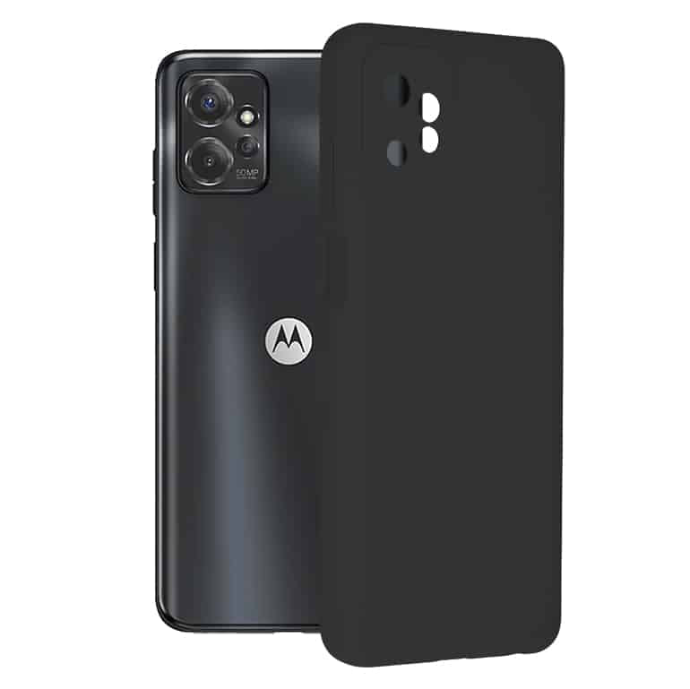 Techsuit Soft Edge Silicone maska za Motorola Moto G Power 5G – crna