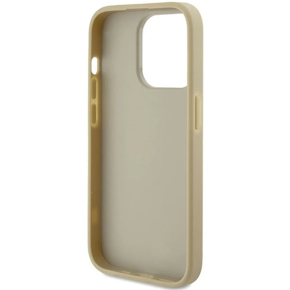 Originální pevné pouzdro GUESS GUHCP15XHG4SGD pro iPhone 15 PRO MAX (Fixed Glitter Big 4G / zlatá)