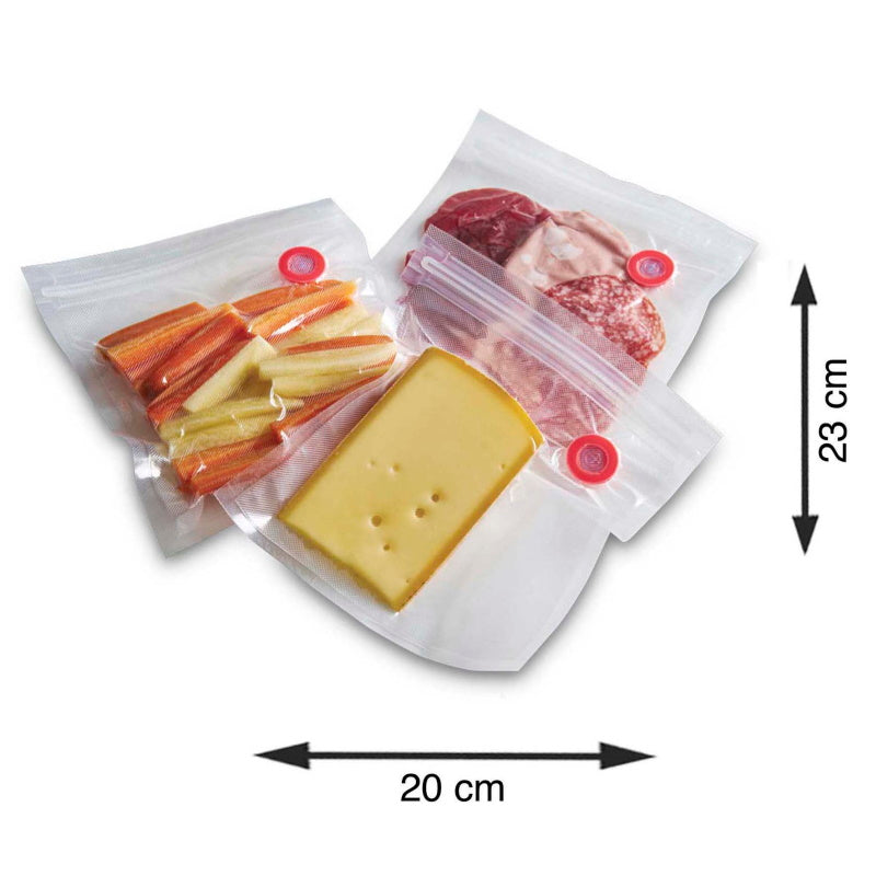 Solis zip vacuum bags 20x23cm