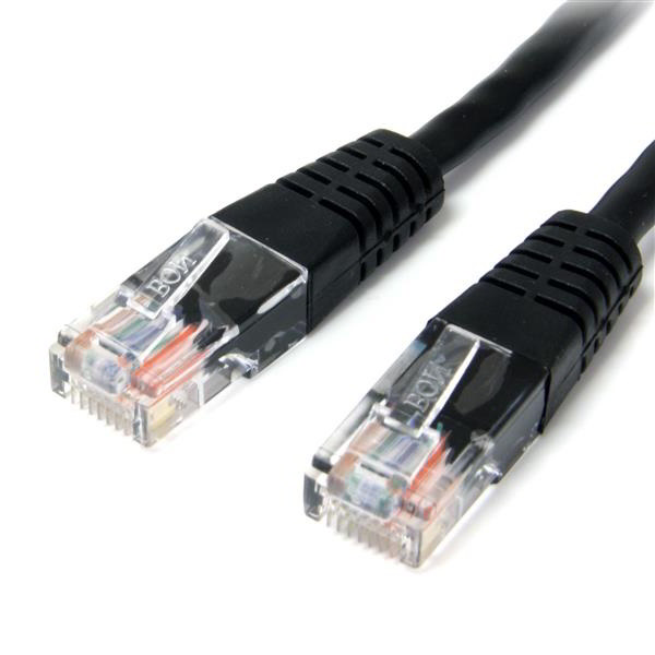 StarTech.com M45PAT15MBK kabel za umrežavanje Crno 15 m Cat5e U/UTP (UTP)