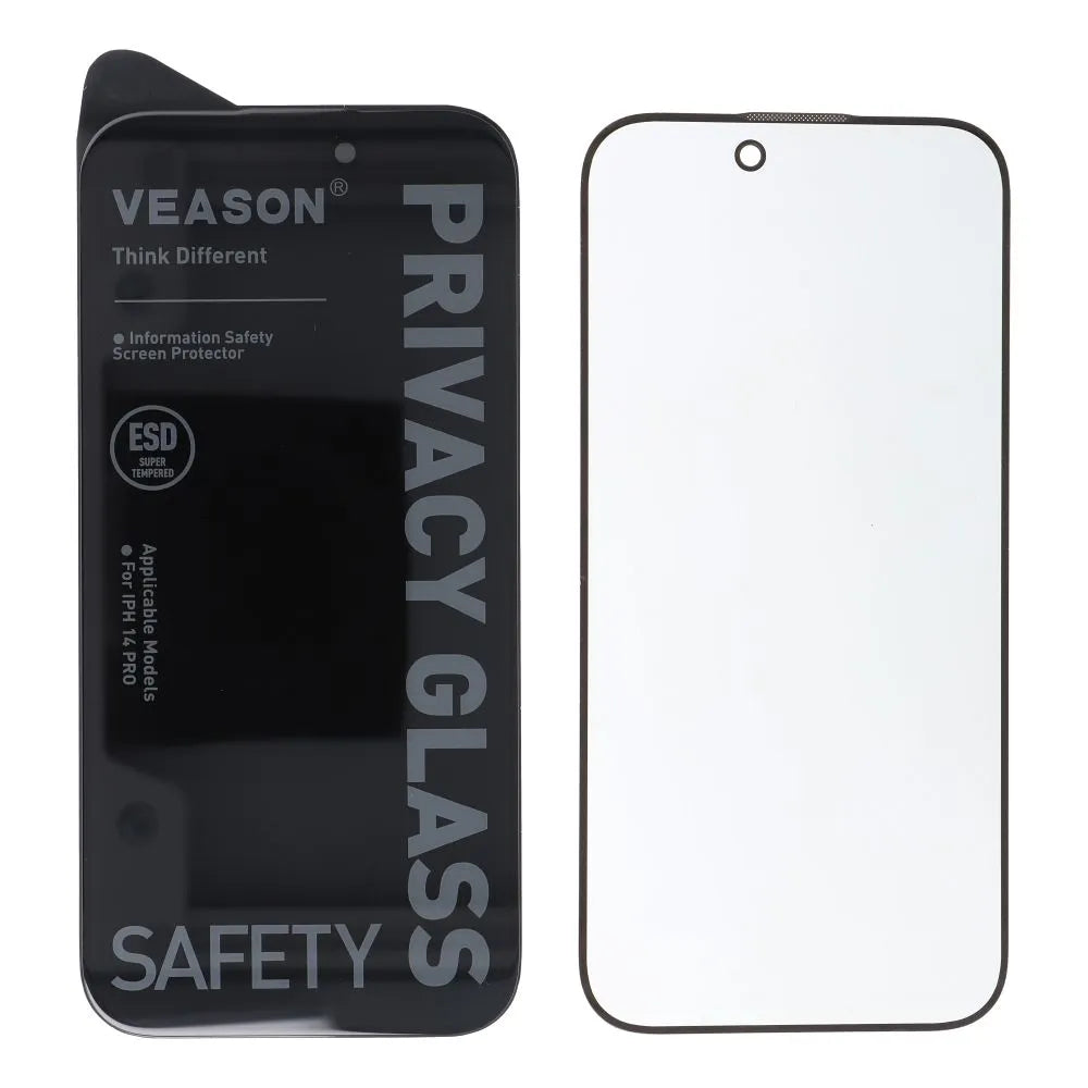 Kaljeno staklo 6D Pro Veason Privacy Glass - za iPhone 12 / 12 Pro crno