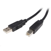 StarTech.com USB2HAB3M USB kabel 3 m USB 2.0 USB A USB B Crno