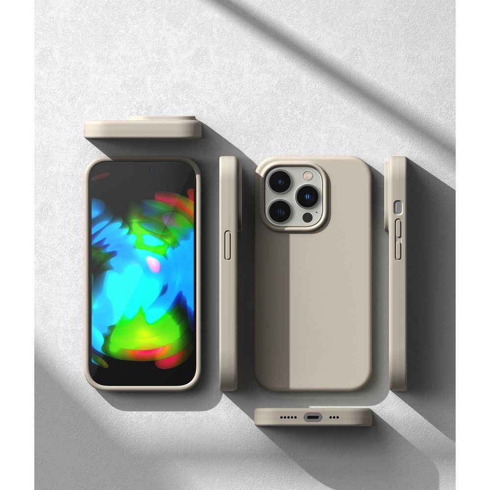 RINGKE SILICONE MASKA ZA IPHONE 14 PRO STONE