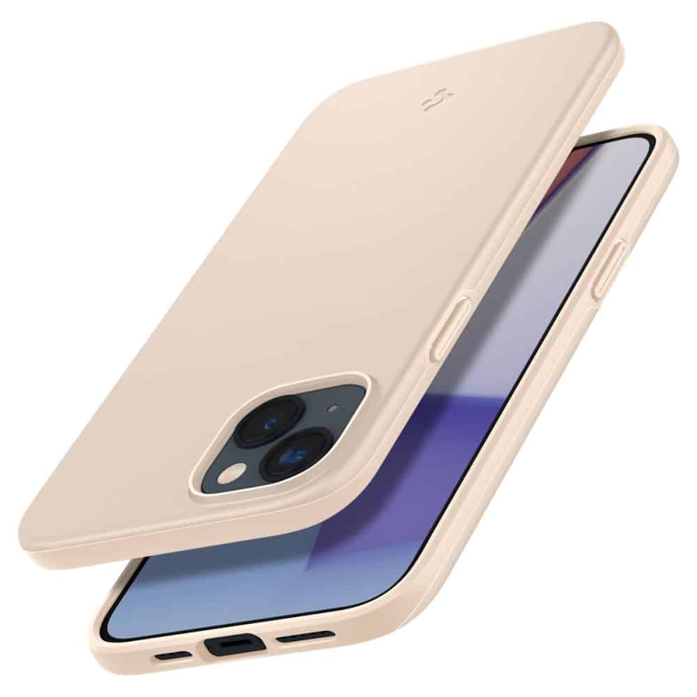 SPIGEN THIN FIT POUZDRO PRO IPHONE 14 PLUS/ 15 PLUS PÍSKOVĚ BÉŽOVÉ