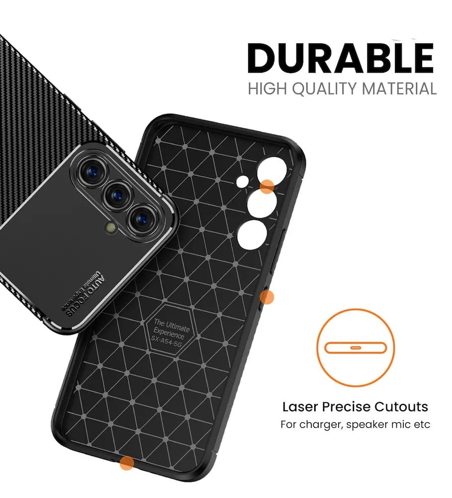 CARBON PREMIUM pouzdro pro SAMSUNG GALAXY A54 5G černé
