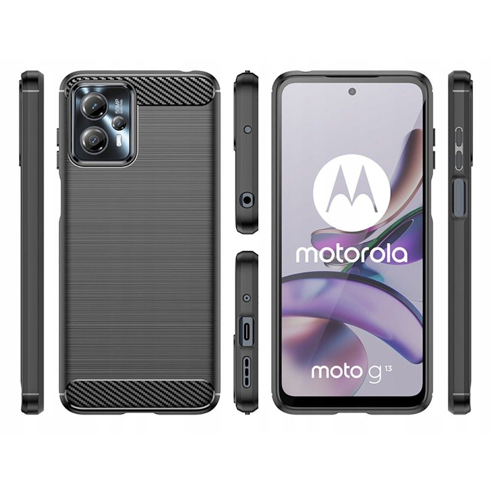 TECH-PROTECT TPUCARBON POUZDRO PRO MOTOROLU MOTO G13 / G23 černé
