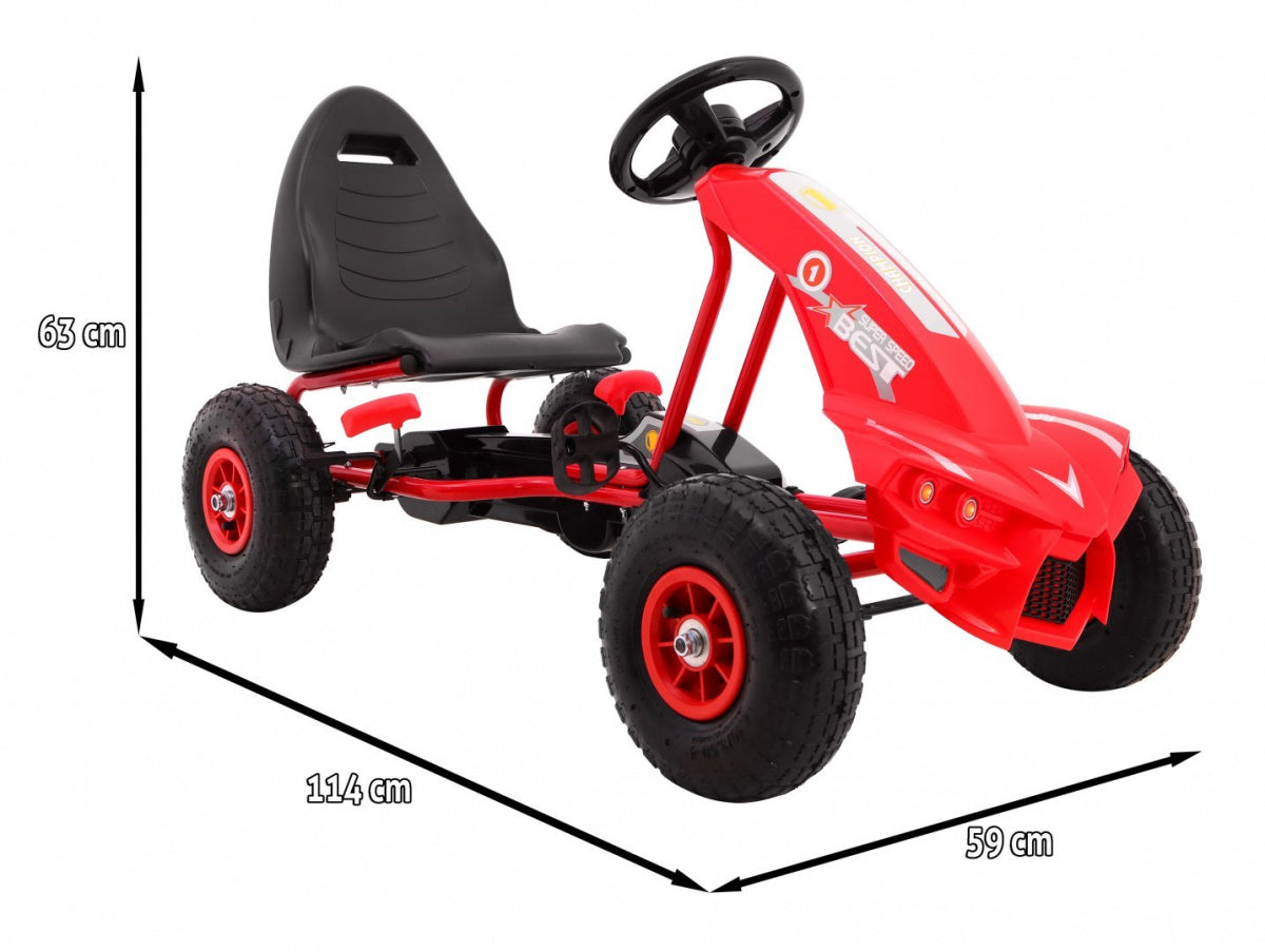 Go-kart na pedale Chamiopn - crveni