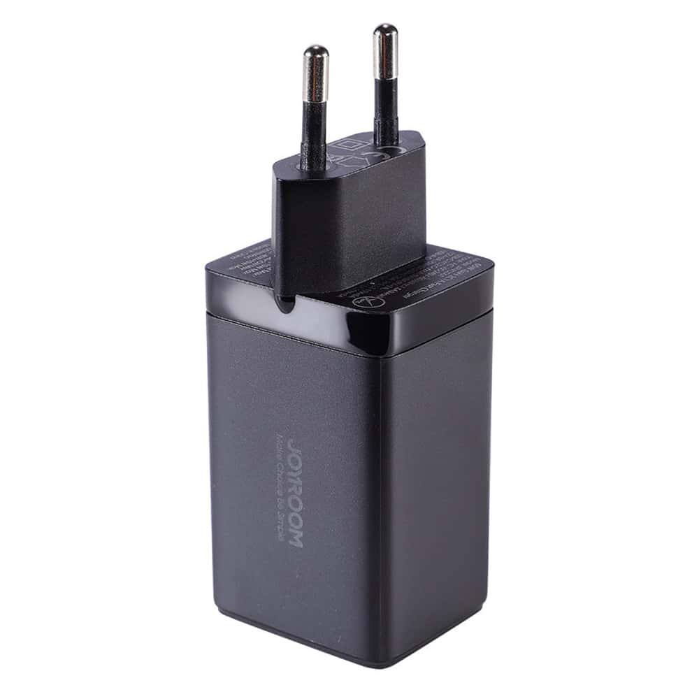 JoyRoom - Zidni punjač (TCG01) - 2 x Type-C- USB brzo punjenje 65 W s kabelom Type-C na Type-C 100 W 120 cm - crni