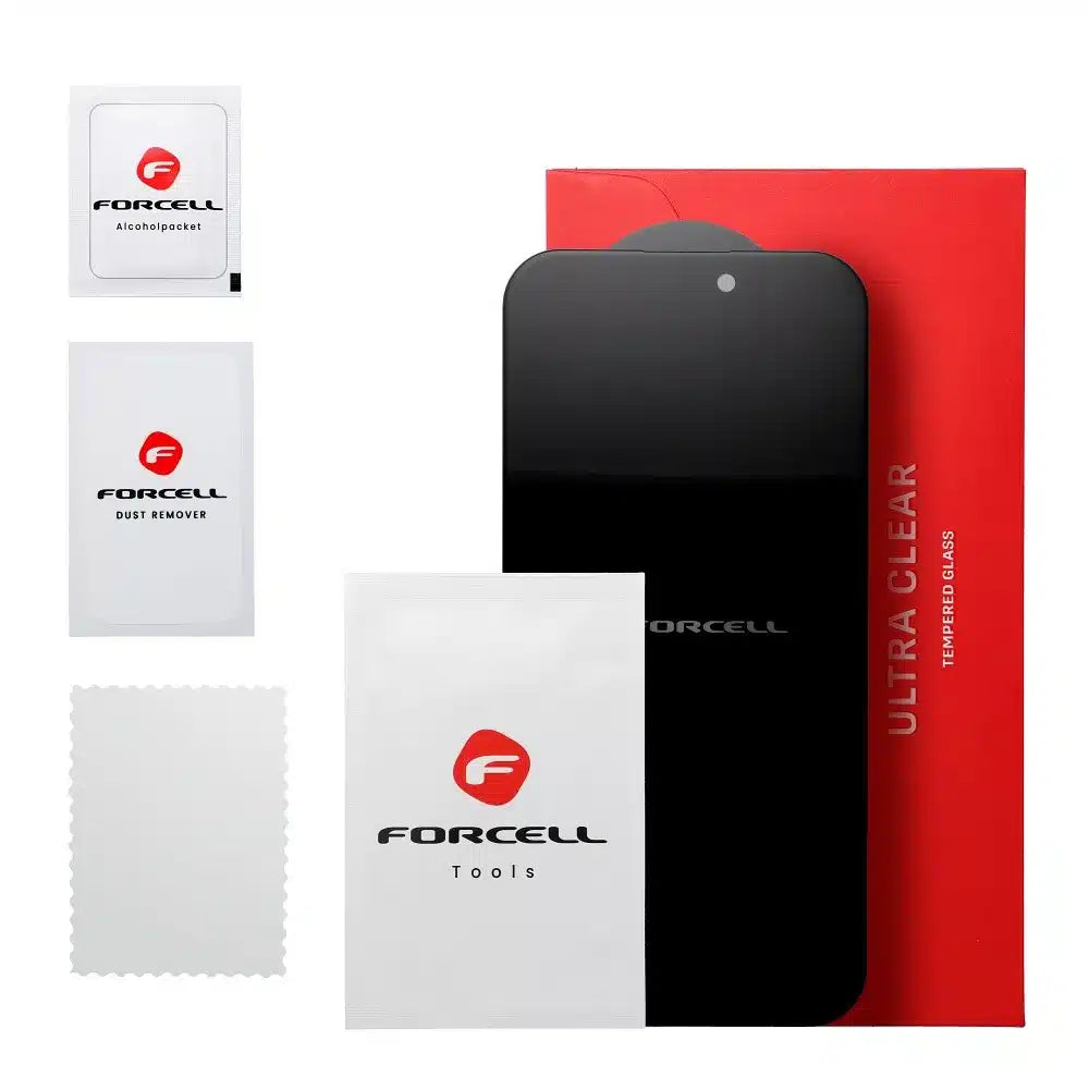 Kaljeno staklo Forcell Privacy Glass Anti-spy za iPhone 16 Pro Max crno