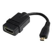 StarTech.com HDADFM5IN HDMI kabel 0,127 m HDMI Tip A (Standard) HDMI Tip D (Micro) Crno