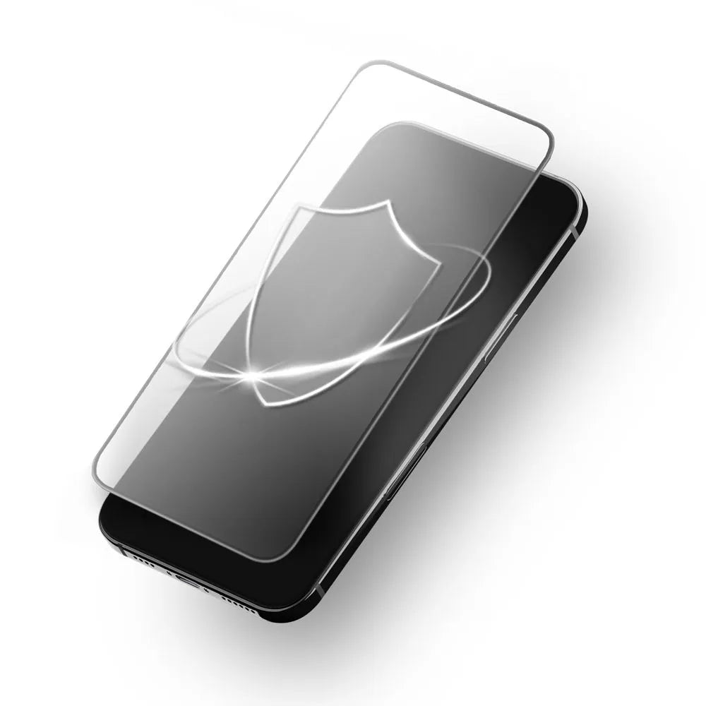 Kaljeno staklo Forcell Ultra Clear Glass za iPhone 16 - crno