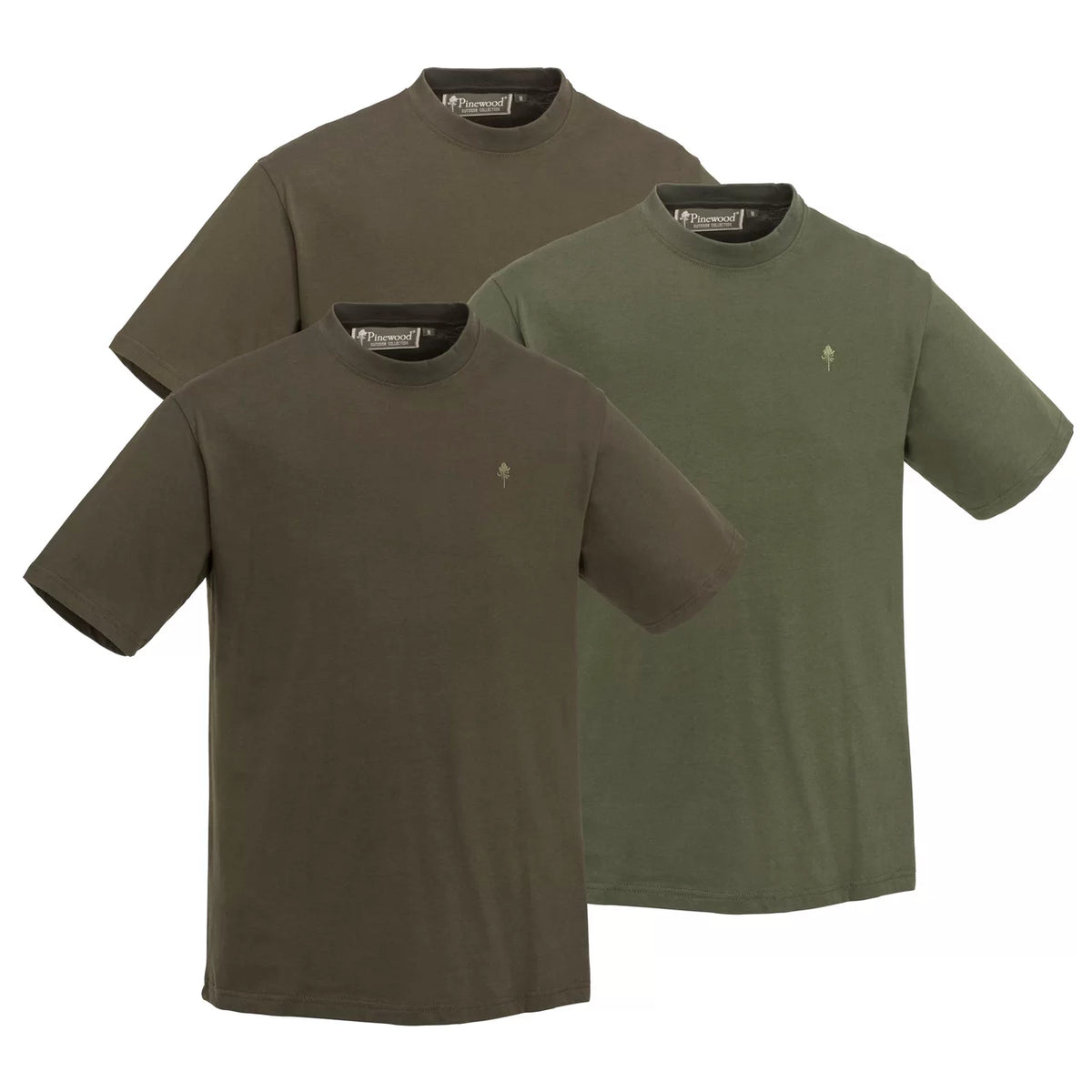 PINEWOOD 3 PACK SET KRATKIH MAJICI - XL