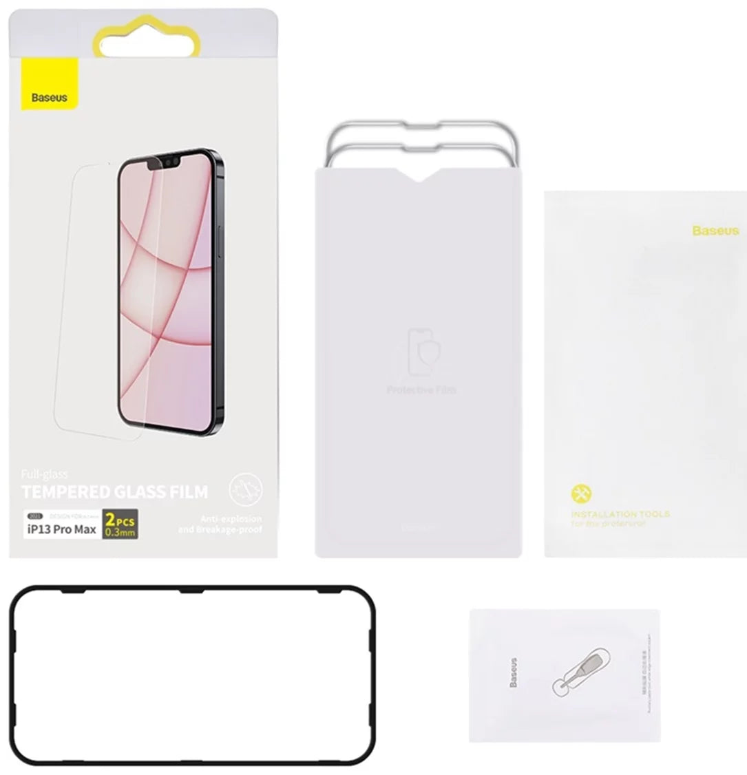 Zaštitno staklo Baseus Tempered Glass 0.3mm za iPhone 13 Pro Max (2kom)