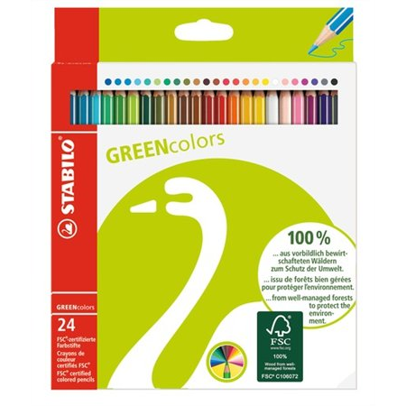 STABILO GREENcolors Farbstifte Višebojno 24 kom