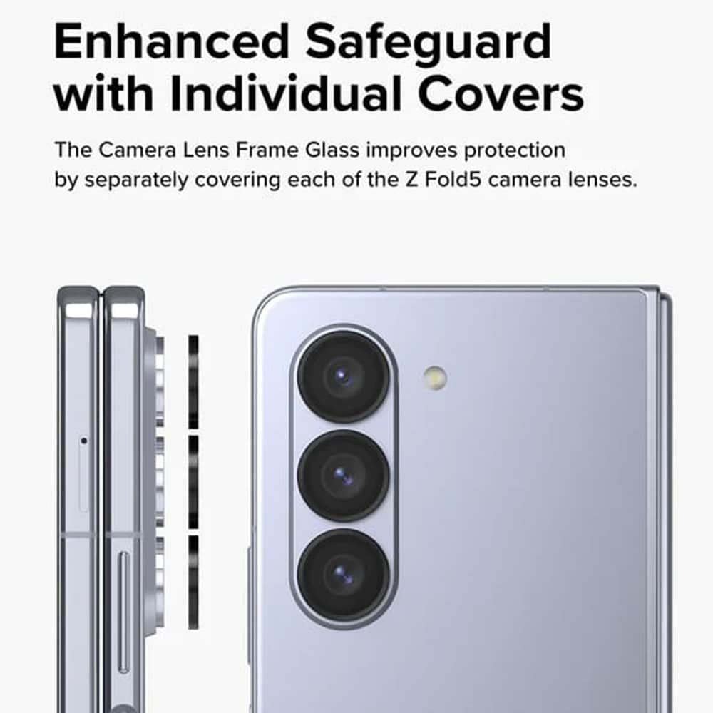 Ringke - Skleněný rámeček objektivu fotoaparátu pro Samsung Galaxy Z Fold5 - černý
