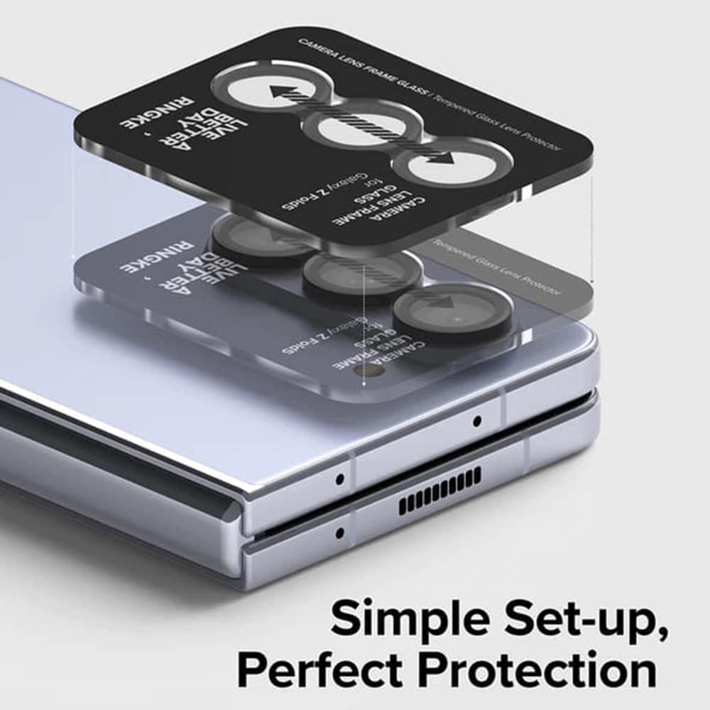 Ringke - Skleněný rámeček objektivu fotoaparátu pro Samsung Galaxy Z Fold5 - černý