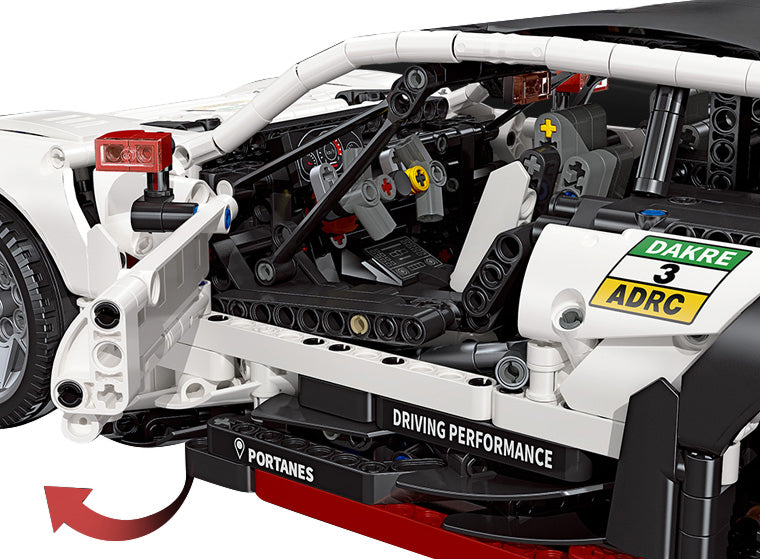 Sports Car Set White 2489pcs.