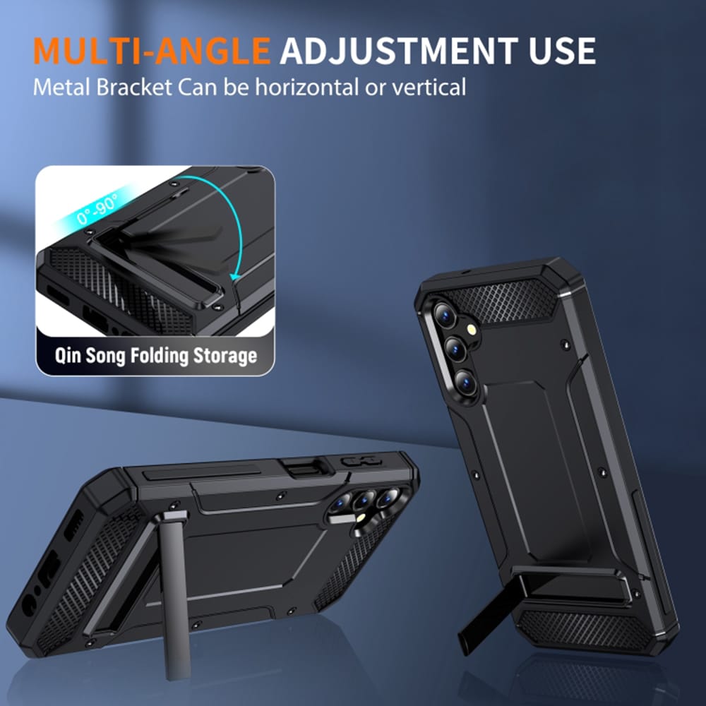 Techsuit – Hybrid Armor Kickstand zaštitna maska za Samsung Galaxy A14 4G / A14 5G – crna