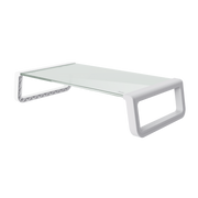 Trust 25351 nosač i stalak za monitore Prozirno, Bijelo Stolni