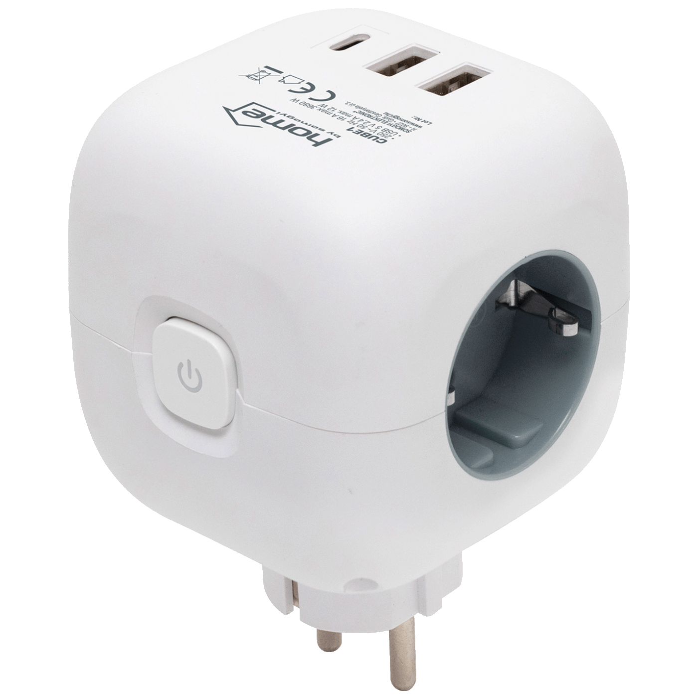 home Strujni razdjeljnik sa 3 utičnice, 3 x USB, kocka - CUBE1
