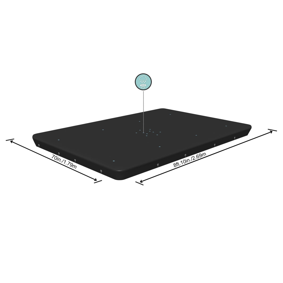 PowerSteel 9.3ft BESTWAY Pool Cover