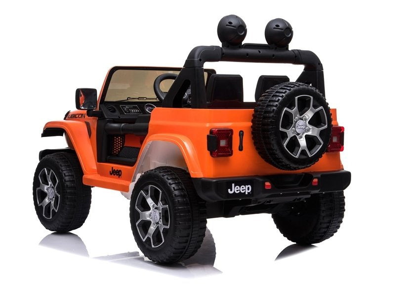 Licencirani auto na akumulator Jeep Rubicon 4x4 - narančasti