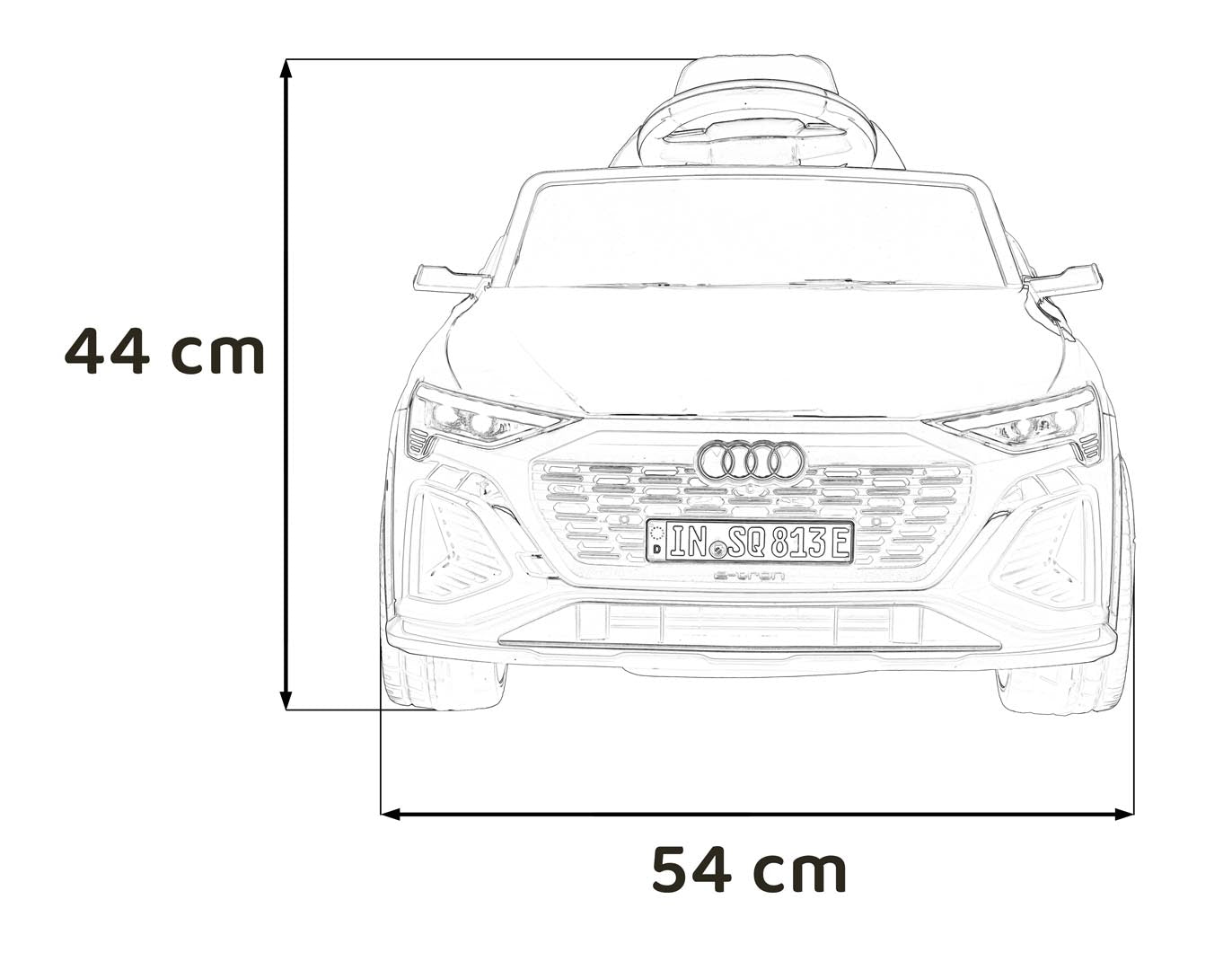 Licencirani auto na akumulator Audi SQ8 - crni