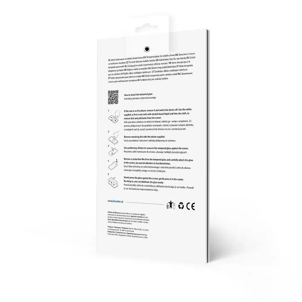 Blue Star kaljeno staklo sa okvirom za – Motorola Edge 30 Pro crno
