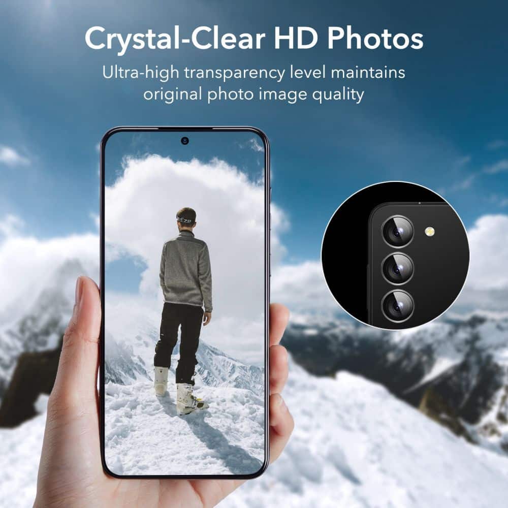 ESR KOMPLET ZAŠTITNIKA OD KALJENOG STAKLA ZA EKRAN I KAMERE 2 KOM ZA SAMSUNG GALAXY S23 CLEAR