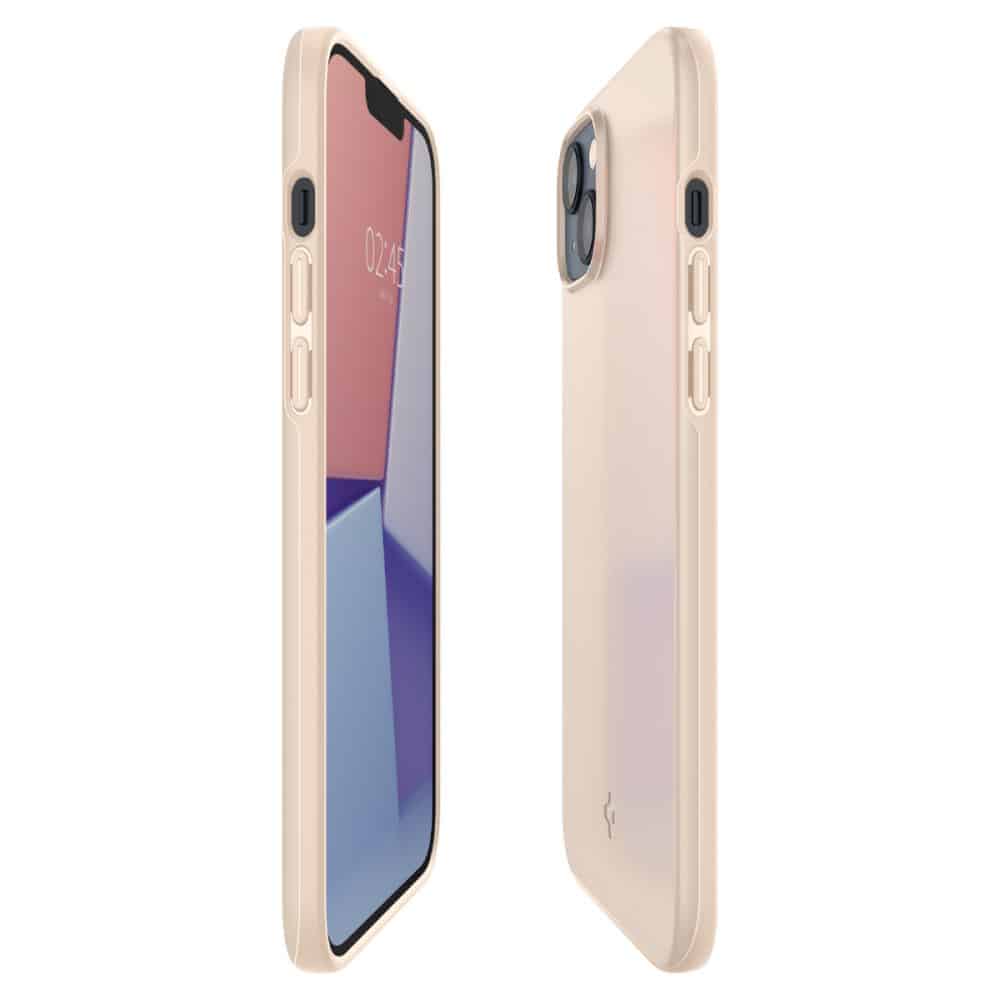 SPIGEN THIN FIT POUZDRO PRO IPHONE 14 PLUS/ 15 PLUS PÍSKOVĚ BÉŽOVÉ