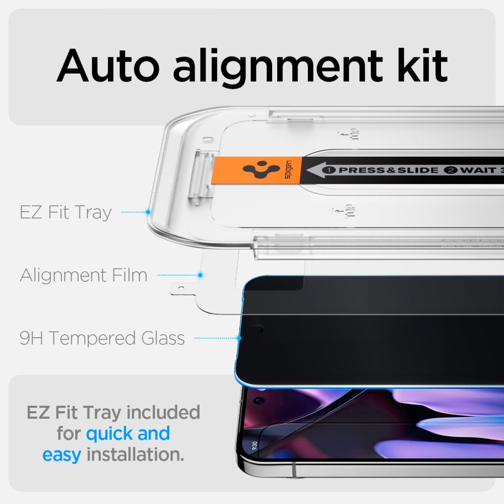 SPIGEN GLAS.TR EZ FIT PRIVACY SKLO 2 KS PRO GOOGLE PIXEL 9 / 9 PRO/ 10 / 10 PRO